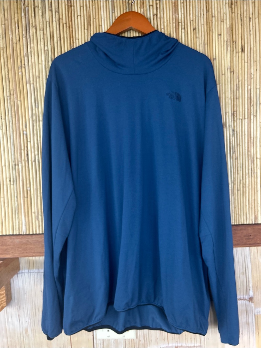 The North Face Men's Belay Hoodie Blue UPF 40 Performance Run Lightweight Layer